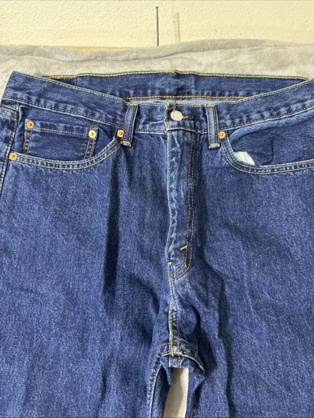 Levi’s 505 regular fit jeans men’s 36x34 dark wash straight leg